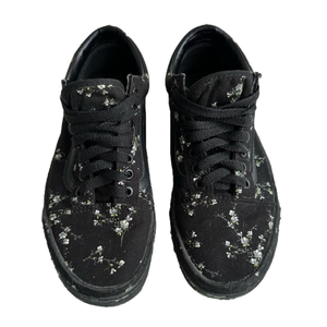 VANS Old Skool Shoes Floral Skate Black 500714 Men's US 7.5 Women’s  US 9